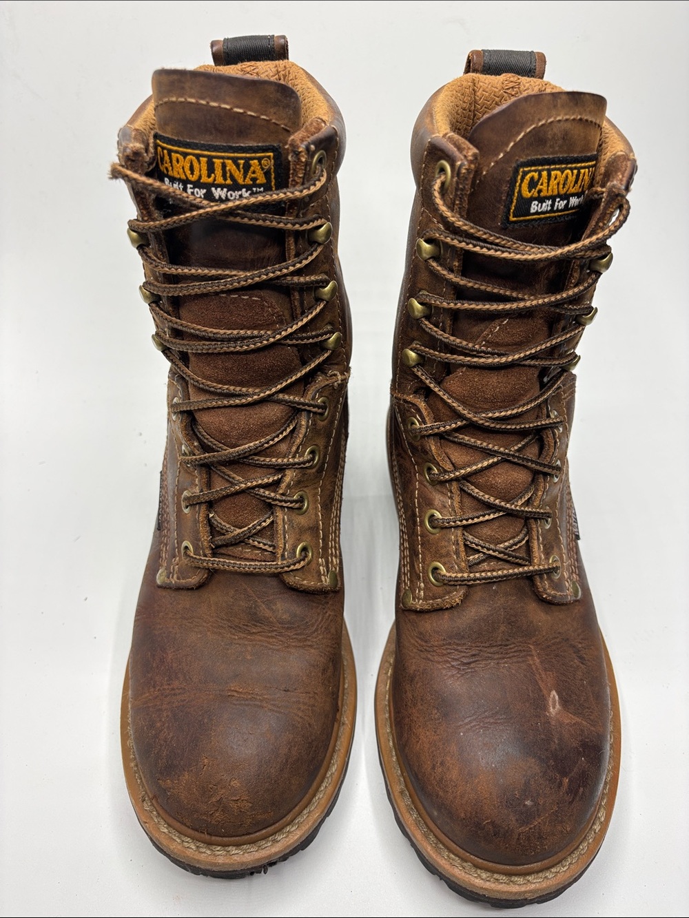 Carolina Waterproof Leather EH Work Boots Men's Size 7.5 Wide (W) Brown CA435